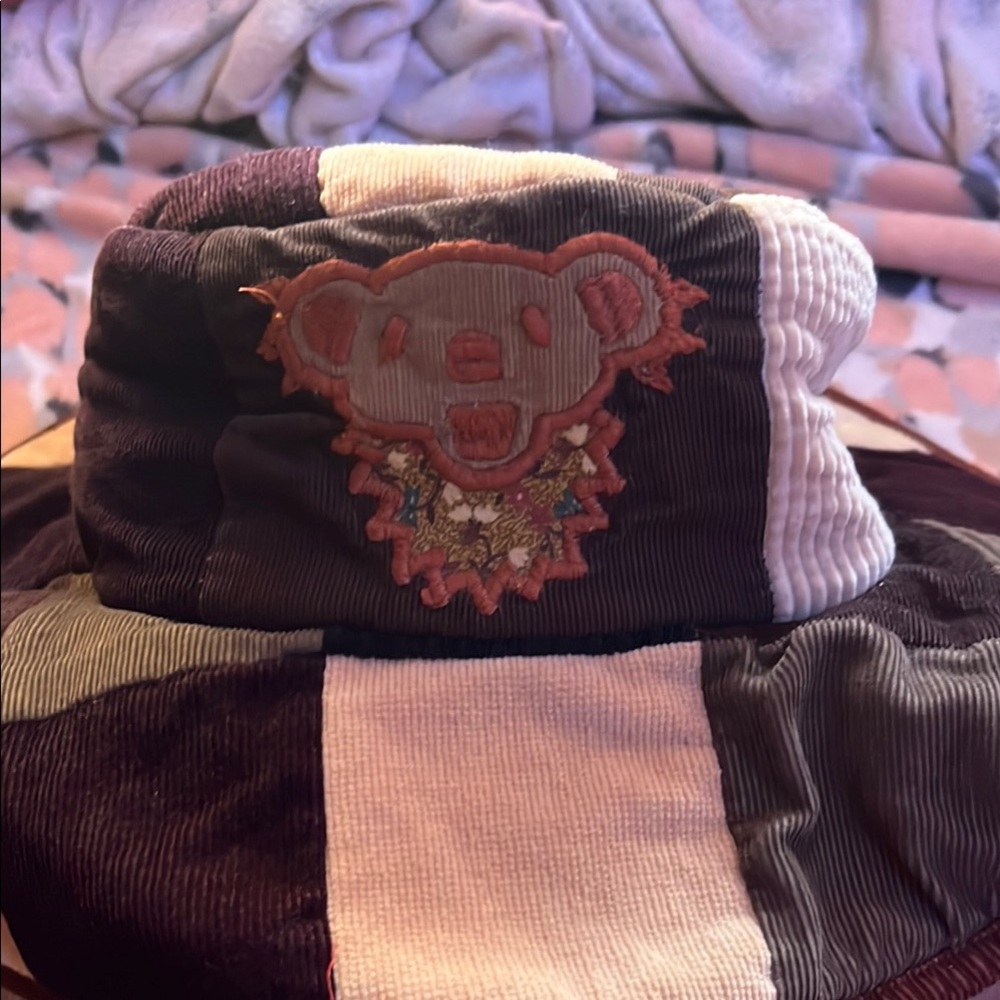 Patchwork Bucket Hat With Grateful Dead Patch By … - image 1